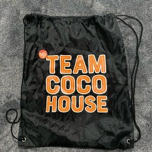 Team Coco Conan OBrien drawstring bag